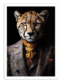 Affiche 30 x 40 cm - Cheetah Version 2 - Philippe Hugonnard