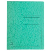Chemise à lamelle carte lustrée 355gm2 - A4 - Vert - x 25 - Exacompta