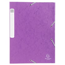 Boite de classement Cartobox Dos 25mm Carte lustrée - A4 - Violet - x 25 - Exacompta