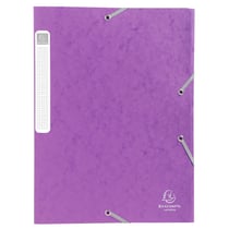 Boite de classement Cartobox Dos 25mm Carte lustrée - A4 - Violet - x 25 - Exacompta