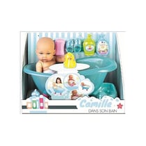 Poupon Bébé Camille Dans Son Bain - Wdk Partner