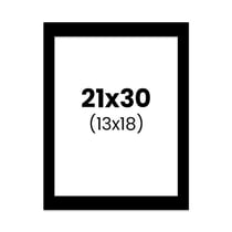 Passe-partout - Noir - 21x30cm - Photo 13x18cm - Pour cadre - Encadrement