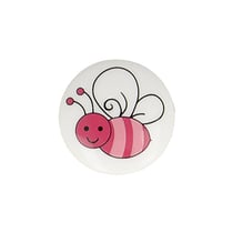 Bouton culot abeille 15mm (Fuchsia)