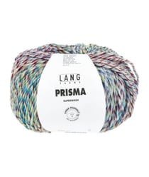 Pelote Prisma 100g — 100% Mérinos Extrafine — Lang Yarns 01 Vert clair/bordeaux/bleu bébé