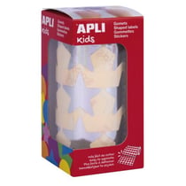 Rouleau gommettes étoiles 33 mm argent