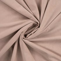 Tissu Suédine extensible Siena aspect daim uni Taupe