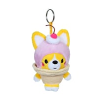 Peluche - Peluche Little Corgi Cuties 12 cm : Porte-clés Corgi - Glace