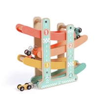 Piste de course et voitures - Hape - Beige