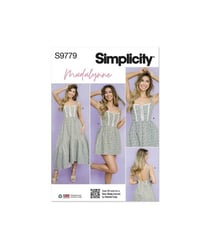 Patron Simplicity 9779 - Robe a corset du 36 au 54 FR taille n°FR 46-54