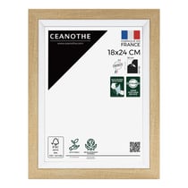 Cadre photo Actual bois blanc 18x24 cm