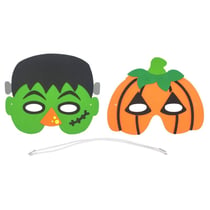 MégaCréa DIY - Masques d'Halloween pour enfant Monstre et Citrouille
