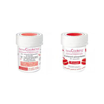 2 colorants alimentaires en poudre - corail-rouge