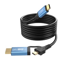 LinQ Câble Adaptateur Vidéo USB-C vers HDMI 4K 60Hz 1.8m Blindé Noir