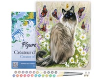 Peinture par Numéro Figured'Art avec Cadre - Découverte des papillons - Kit de Loisir Créatif DIY Numéro d'Art - 40x50cm toile tendue sur châssis