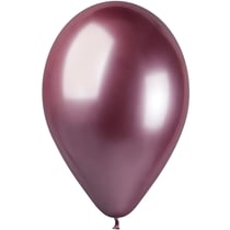 5 Ballons Rose Chromé Ø33cm