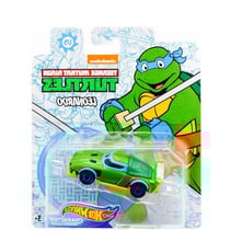 hot wheels : tortues ninja voiture leonardo - vehicule miniature vert et bleu - tmnt - turtles - mattel gjj03