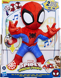 Spidey danse et rampe, peluche interactive avec musique et sons, jouets de super-héros a partir de 3 ans, Spidey et ses Amis Extraor