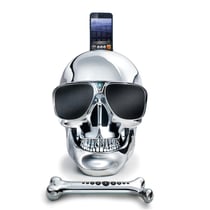 Aeroskull HD+ Station d'accueil/haut-parleur Bluetooth - Argent chromé