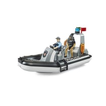 Bateau de police gonflable bworld avec policier, plongeur et accessoires
