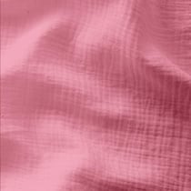 Tissu Double gaze uni Rose bonbon