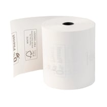 Bobine pour tickets de caisse 80x72- 76m - 1 pli thermique 48m2 sans Phenol - Blanc - x 30 - Exacompta