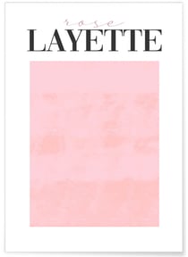 Affiche Rose Layette | A3 : 29,7x42cm