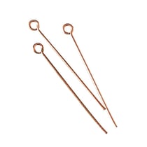 Tige à oeillet / à boucle Or rose Ø 0,6 mm x 35mm 15 pièces