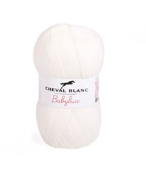 Laine à tricoter BABYLUX de Cheval Blanc Ecru (016 - NATUREL)
