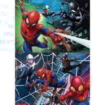 2 puzzles spiderman 100 pieces - super heros marvel spider-man educa 18101