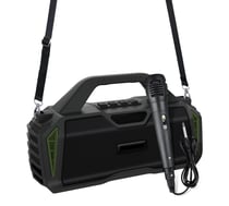 Enceinte Bluetooth Portable Avec Micro Et Sangle Son Parfait En Extérieur Vert YONIS