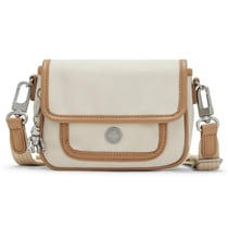 Petit sac avec bandoulière Kipling INAKI S convertible en sac banane Straw Tan Bl