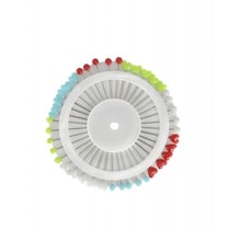 Prima mercerie | Lot de 40 épingles couture fantaisie | Têtes cœur multicolores | Prise en main facile & rangement pratique