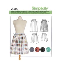 Patron Simplicity 8211 Jupe dame taille n°FR 42-50