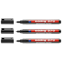 Lot de 3 Marqueurs permanents Edding 370 noirs 1 mm