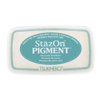 StazOn Tampon encreur pigmenté, turquoise, 9,6x5,5x2,2cm