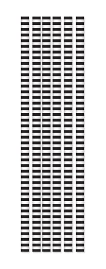 20 pailles papier - rayures noires & blanches