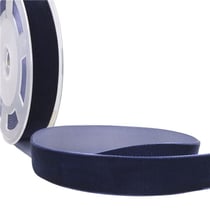 Bobine 10m Velours haute densité bleu marine