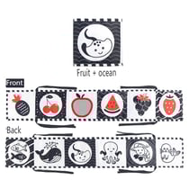 Livre tissu contrasté Montessori