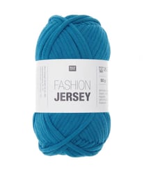 Pelote de coton à tricoter FASHION JERSEY - Rico Design 28 Bleu Pétrole