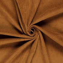 Tissu Velours Côtelé Ribelle uni Caramel