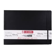Carnet croquis format A4 (29,7x21cm) - 80 feuilles - 80g - noir - Royal Talens