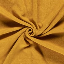 Tissu Polaire uni Moutarde