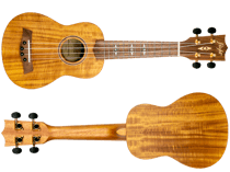 Flight Music DUS440 - Ukulélé soprano - 4 cordes - Koa - Avec étui