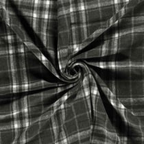 Tissu Jacquard brossé Joseph Carreaux sur fond Gris foncé