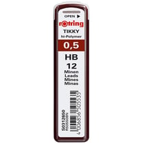 Mine pour porte-mines - ROTRING - Tikky - 0,5 mm - HB - Lot de 10 étuis de 12 mines