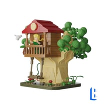 Jeux De Construction - Pantasy - Le Petit Prince Le Pot à Crayon La Cabane Dans La Boabab -