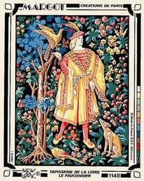 Canevas Pénélope Antique Le fauconnier 40x50cm