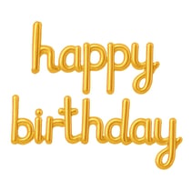 Ballon aluminium happy birthday - or