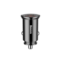 Baseus Chargeur voiture Allume-cigare 30W USB et USB-C Quick Charge Compact Noir