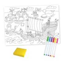 Kit enfant Coloriage set Pirate avec feutres